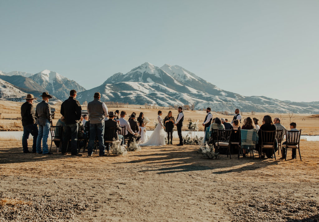 montana winter wedding
